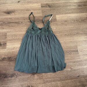 Victoria's Secret Teal Lace Chemise